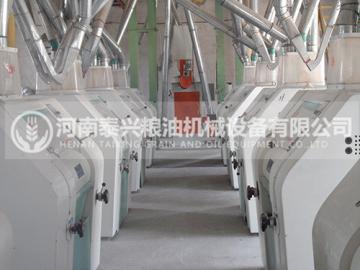 安徽灵璧100吨面粉机械设备安装案例
